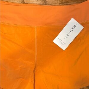 Athleta Bright Orange Workout Shorts